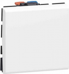 Intermediate switch Mosaic - 10 AX - 250 V~ - 2 modules - white 077021L | 3414971575196