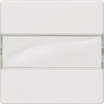 Rocker switch for universal switch, with label, 55x55mm, titanium white, DELTA i-system 5TG6210 | 4001869233062