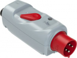 CEE-motor protection plug (PKZM0) +BA 4x32A (3P+PE) 6h (4.0-6.3A) IP44 grey/red 540240631