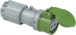CEE connector 2x32A 24/42VAC 300Hz IP44 TWIST with cap green 292-2V | 9003399399985