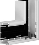 Flat angle of base profile for wall trunking BR 85x130mm of PVC in stone grey R88557030 | 4012740125154