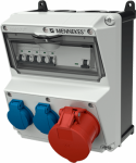 Distribution box AMAXX ar RCD, 1xCEE 32A 5p 400V + 2xSCHUKO 16A 230V, IP44 920015 | 4015394223146