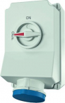 63A4P 9H230V wall mounted receptacle  DUO IP 44  with frame terminal and X-Contact 5955A | 4015394030584