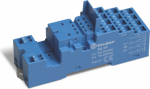 Screwless terminal socket  Mounting method: DIN rail (top hat rail) 35 mm  (A): 10  Colour: Blue  Protection Category: IP 20  Accessories: Coil indication and EMC suppression modules;timer modules;jumper link;Plastic retaining and release clip 94547S ...