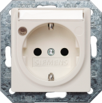 DELTA i-system SCHUKO socket outlet with increased touch protection with labeling field and operating display electrical white, 55x 55 mm DELTA switches and socket outlets � design and quality to perfection from Siemens. Due to its eternally stylish  ...