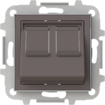 Color: Taupe   Cover plate 2gang inclined outlet 2CLA851680A6301 | 8427238236087
