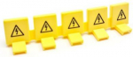Touch protection for fork and pin type busbars, yellow PC5 | 4751033952212