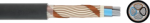 Kabelis NAYCWY 4x70SM/35 VDE ekranuotas, juodas (500m) 0905640400500