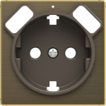 Color: Antique Gold   Cover plate for Schuko w/ USB socket outlet code: 8188.3 2CLA858830A1201 | 8427238204765