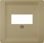 TAE socket cover plate 68x68mm, malt gold, DELTA style 5TG1342-0MG | 4047624273485