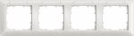 DELTA line, titanium white frame 4-fold, 293x 80 mm horizontal, with Labeling field DELTA switches and socket outlets &ndash; design and quality to perfection from Siemens. Due to its eternally stylish shapes and a multitude of colors, our comprehensive ra ...