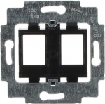 Supporting frame Modular Jack Straight version 2gang black 2CKA001753A8063 | 4011395743904