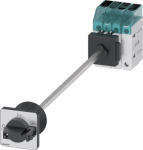 Load disconnector 3LD3, Iu 32 A Main switch 3-pole + N Rated operating capacity for AC-23 A at 400V 11.5kW floor mounting Basic switch with door coupling Central hole mounting 22.5mm Toggle drive black 48x48 mm The 3LD main and emergency off switch f ...