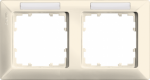 2-fold frame, with labeling field, electrical white, 151x80mm, DELTA line 5TG2582-1 | 4001869308760
