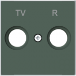 Color: Comodoro Cover plate for TV outlet code: 8150, 8150.3 & 8150.7 2CLA855000A1901 | 8427238227351