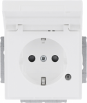 Shuttered. With screwless terminals. DP (2 P + E) with hinged lid Size of labelling field: 60 x 9 mm. 2CKA002018A1551 | 4011395229538