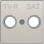 Color: Stainless Steel   Cover plate for TV outlet code: 8151.3, 8150.7 & 8150.8 2CLA855010A1401 | 8427238136103