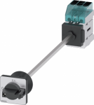 Load disconnector 3LD3, Iu 16 A Main switch 3-pole Rated operating capacity at AC-23 A at 400V 7.5kW floor mounting Basic switch with door coupling Central hole mounting 22.5mm Toggle drive black 48x48 mm The 3LD main and emergency off switch for saf ...