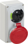 Wall mounted socket 5x32A (3P+N+PE) 6h IP44/IP54 switched interlocked, compact 6125-6 | 9003399175282