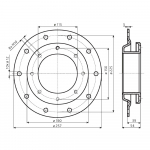 Redukcinis flan&scaron;as 225-150