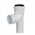 Kamino alkūnė 87&deg; ant atramos DN100