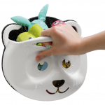 Maltex laikiklis vonios žaislams Panda juodas-baltas