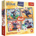 TREFL  DISNEY STITCH 4 dėlionių rinkinys
