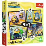 TREFL MINIONS 4 dėlionių rinkinys &bdquo;Minions&ldquo;