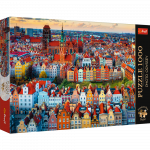 TREFL Premium Plus Dėlionė &bdquo;Gdanskas, Lenkija&ldquo; 1000 det.