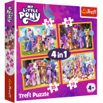 My Little Pony TREFL 4 dėlionių rinkinys &bdquo;Mano mažasis ponis&ldquo;
