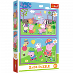 TREFL PEPPA PIG Dėlionių rinkinys &bdquo;Pepė&ldquo;, 2 x 24 det.