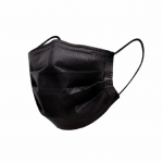 Medrull MEDICININĖS kaukės veidui (3 sluoksnių), 5 vnt., JUODOS