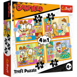 TREFL  GARFIELD 4 dėlionių rinkinys