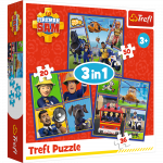 TREFL  FIREMAN SAM 3 dėlionių rinkinys &bdquo;Gaisrininkas Semas&ldquo;