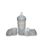Twistshake buteliukas antikolikinis Pro Double 330ml pilkas 79042