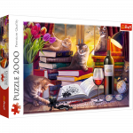 TREFL Dėlionė &bdquo;Kačių vakaras&ldquo; 2000 det.