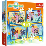 TREFL DISNEY ZOOTROPOLIS 4 dėlionių rinkinys