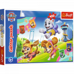 TREFL  PAW PATROL Blizganti dėlionė &bdquo;&Scaron;uniukai-patruliai&ldquo;, 100 det.