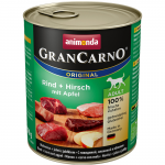 ANIMONDA GRANCARNO konservai &scaron;unims su jautiena, elniena ir obuoliais 800g