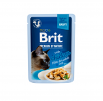 Brit Premium Cat Delicate konservai katėms mai&scaron;. Chicken in Gravy 85g.