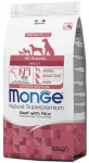 Monge Dry Dog Spec. Line suaugusiems visų veislių &scaron;unims su jautiena ir ryžiais 12kg