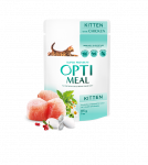 Optimeal&trade; Visavertis konservuotas ėdalaskačiukams su vi&scaron;tiena 0,85g. * 12 vnt.