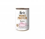 Brit Care konservai &scaron;unims Mono Protein Rabbit 400g.