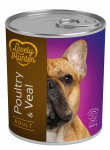 LOVELY HUNTER ADULT POULTRY AND VEAL KONSERVUOTAS PA&Scaron;ARAS &Scaron;UNIMS 800g