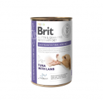 Brit GF Veterinary Diets konservuotas pa&scaron;aras &scaron;unims Gastrointestinal Low Fat 400g. x 6vnt.