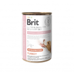 Brit GF Veterinary Diets konservuotas pa&scaron;aras &scaron;unims Hypoallergenic Monoprotein Turkey 400g. x 6vnt.