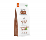 BRIT CARE Hipoalerginis Weight Loss Rabbit sausas maistas &scaron;unims su triu&scaron;iena ir ryžiais 3kg - 12kg 12 kg