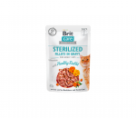 Brit Care Cat Sterilized konservai katėms mai&scaron;. Fillets in Gravy Healthy Rabbit 85g. * 24vnt.