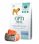 Optimeal&trade;  Hipoalerginis visavertis sausas maistas vidutinių didelių veislių suaugusiems &scaron;unims - la&scaron;i&scaron;a 4kg. - 12kg. 12 kg
