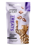 PRIMACAT Crunchy Poultry & Beef pa&scaron;aro papildas kačių odai ir kailiui 40g.